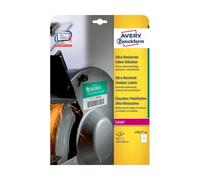 Etichette in polietilene bianco Avery 1 conf. 10 fogli - L7917-10