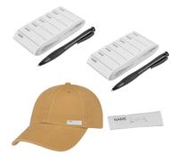 Etichette In Tessuto, Etichette Adesive Personalizzate per Vestiti Etichette Termoadesive per Asilo Etichette Nome 100 pz Etichette Adesive Scuola per Tessuto Ferro da Stirare con Penna(2 set )