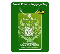 Etichette intelligenti per valigie, etichette da viaggio con codice QR, protezione della privacy e condivisione GPS opzionale, senza bisogno di app, etichette durevoli per crociere, voli e viaggi (1