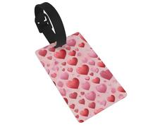 Etichette leggere per bagagli con stampa a forma di cuore di San Valentino per valigie, simpatiche e divertenti, facili da identificare