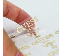 Etichette Logo di Trasferimento Personalizzate - Adesivi Aziendale/Testo/Immagine/Trasparente in Oro Foil Argento UV DTF