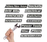 Etichette Magnetiche Cassetta Attrezzi,12 Pezzi Organizzatore Utensili Con Etichette Magnetiche, Armadietti Metallici | Per Casa Cassetto Armadio Garage Laboratorio