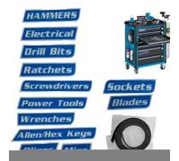Etichette magnetiche per cassetta degli attrezzi - 12 pezzi attrezzi per l'organizzazione e la marcatura - Cassetta degli attrezzi adesivi | per carrelli in acciaio cassetti armadi