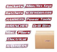 Etichette magnetiche per cassetta degli attrezzi, etichette magnetiche per carrelli in acciaio, per armadietti, garage, ufficio, ufficio, università, dormitorio