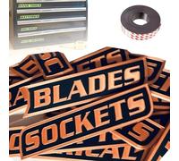 Etichette magnetiche per cassetta degli attrezzi, resistenti, di alta qualità, per l'organizzazione degli attrezzi, confezione da 12/24/36 etichette per meccanici, fai da te e officina, colore