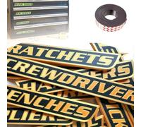 Etichette magnetiche per cassetta degli attrezzi, resistenti, di alta qualità, per l'organizzazione degli attrezzi, confezione da 12/24/36 etichette per meccanici, fai da te e officina, colore giallo