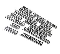 Etichette magnetiche per cassette degli attrezzi, 12 pezzi, etichette di organizzazione stampate in 3D riutilizzabili, etichette magnetiche di stoccaggio per carrelli in acciaio, cassetti, armadi,