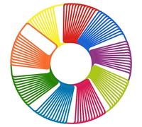 Etichette Magnetiche, Strisce Magnetiche, Fogli Magnetici Scrivibili, Etichette per Lavagna, per Lavagne Bianche, Frigoriferi, Lavagne, Armadi in Ferro, 8 x 3cm, 108 Pezzi (9 Colori Casuali)