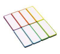 Etichette Magnetiche, Strisce Magnetiche, Fogli Magnetici Scrivibili, Etichette per lavagna, Per lavagne, Frigoriferi, Armadi in Ferro, Colore, 27 Pezzi, 8 x 3cm(Colore Consegna Casuale)