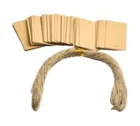 Etichette marroni da appendere, 3,1 x 4,8 cm, pre-forate, 3,2 x 4,8 cm