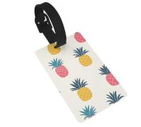 Etichette minimaliste con motivo a frutta, ananas, etichette per bagagli, etichette identificative, etichette per valigie, ideali per viaggi e crociere