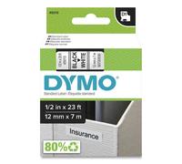 ETICHETTE NASTRO DYMO D1 12mm X 7m BLACK/WHITE S0720530 45013