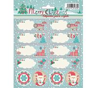 Etichette Natalizie Grupo Erik | Pack 16 Etichette Adesive per Regali, Colorate