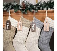 Etichette natalizie personalizzate per calza della Befana, decorazioni natalizie per la fattoria, etichette personalizzate in legno da appendere con cordino, etichette per il nome delle calze 2