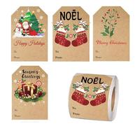 Etichette Nome Natalizie,Etichetta Adesiva Decorativa | Etichette Per Nomi Natalizie Festive | per Casa Fai da Te Festività Celebrazione Vacanza Famiglia Stagionale Confezionamento Festa Scuola