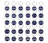 Etichette Numerate In Metallo Numero di anelli for portachiavi in lega gialla da 100 pezzi for appendere leggere portatili 1-200(1-100)