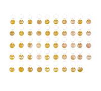 Etichette Numerate In Metallo Targhette for stoccaggio in lega di alluminio da 50 pezzi in metallo Chiave numerata 1-50(Numero 1-50)(Yellow)