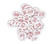 Etichette numerate in plastica Etichette con numeri incisi in ABS 200 pezzi 1-200 multicolori for etichette for armadietti portachiavi(WHITE)