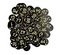 Etichette numerate in plastica Targhette con numeri incisi in ABS 1-500 o 1000 Multicolor 500 pezzi(1-1000 Black Yellow)