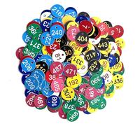 Etichette numerate in plastica Targhette con numeri incisi in ABS 1-500 o 1000 Multicolor 500 pezzi(1-1000 Mixed Color)