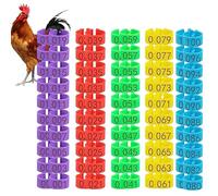 Etichette numerate per pollame - Anelli per zampe d'oca, e pollo da 16 mm | Strisce di identificazione dei colori Clip durevole | Gestione Allevamento Riproduzione Marcatura Animale