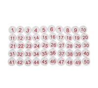 Etichette numeriche intelligenti da 100 pezzi Numeri di identificazione in plastica rotondi 1-100