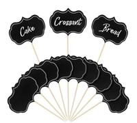 Etichette per Alimenti Buffet, 56 Pezzi Mini Lavagnette con Supporto, Bandiere Vuote per Stuzzicadenti Bastoncini Cocktail Targhette Topper per Cupcake Formaggio