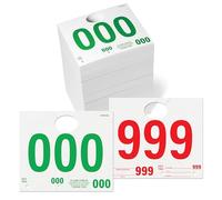 Etichette per auto 000-999 | Numeri di spedizione per rivenditori di auto Riparazione Veicoli Targhette per specchietti con targhette numerate, 1000 ct
