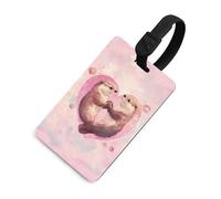 Etichette per bagagli a forma di cuore rosa, etichette per valigie, etichette da viaggio, etichette identificative, cartellini per indirizzi, zaini per valigie