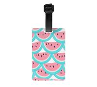 Etichette per bagagli a forma di fetta di anguria con protezione della privacy per uomini e donne, per viaggi in aeroporto e in crociera