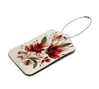 Etichette per bagagli a forma di fiore, 2 etichette in pelle per bagagli, etichette per bagagli da viaggio con carta d'identità, proteggere la privacy e prevenire perdite da viaggio valigie accessori