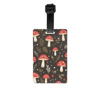 Etichette per bagagli a forma di fungo con protezione della privacy per uomini e donne, per viaggi in aeroporto e in crociera