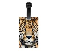 Etichette per bagagli a forma di leopardo per valigie, resistenti, etichette per borse per riconoscere facilmente le borse, essenziali da viaggio