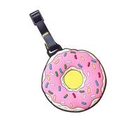 Etichette per bagagli, cartelle pieghevoli in silicone per bagagli, bagagli da viaggio, etichette a forma di cibo, valigie, etichette per borse per la protezione della privacy identificazione ID