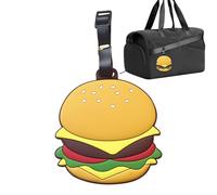 Etichette per bagagli, cartelle pieghevoli in silicone per bagagli, etichette per bagagli da viaggio, etichette a forma di cibo, valigie, etichette per borse per la protezione della privacy