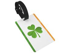 Etichette per bagagli con bandiera irlandese. Durevole ed elegante, questo accessorio da viaggio unisex rende facile identificare il tuo bagaglio.