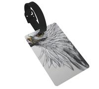 Etichette per bagagli con disegno di aquila. Durevole ed elegante, questo accessorio da viaggio unisex rende facile identificare il tuo bagaglio.