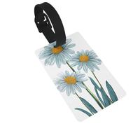 Etichette per bagagli con margherite e fiori retrò, etichette identificative per valigie, ideali per viaggi e crociere