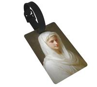 Etichette per bagagli con nome e identificazione di Maria Santissima, ideali per zaini da viaggio, crociere e borse.