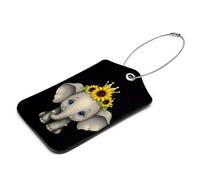 Etichette per bagagli con scoiattolo autunnale, 2 etichette per bagagli in pelle, etichette per bagagli per valigie, etichette per bagagli da viaggio con carta d'identità, proteggere la privacy e