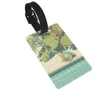 Etichette per bagagli con scritta "Happy Frog in the pool" (lingua italiana non garantita), ideali per viaggi e borse
