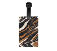 Etichette per bagagli con stampa astratta in marmo e pietra, set di etichette impermeabili per uso quotidiano navi da crociera viaggi aerei