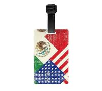 Etichette per bagagli con stampa bandiera messicana americana per valigia in PVC borsa da viaggio nome etichetta identificare etichette per donne uomini