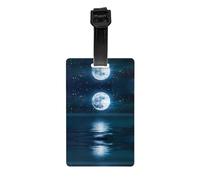 Etichette per bagagli con stampa cielo notturno con copertura posteriore completa per la privacy, identificatore luminoso per valigie per viaggi, crociere e altro ancora