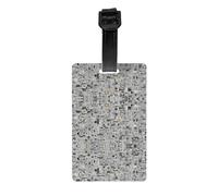 Etichette per bagagli con stampa HD per giornali, accessori essenziali da viaggio per valigie e borse, etichette con nome identificativo posteriore