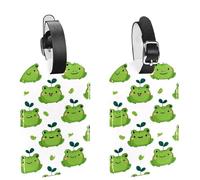 Etichette per bagagli da 2 pezzi per valigie, etichette identificative per la privacy a forma di graziose rane animali, etichette identificative per borse in pelle, identificativi per bagagli, artico