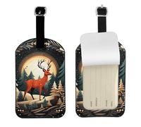 Etichette per bagagli da viaggio con stampa di buon Natale, elegante, 10 x 7 cm, accessorio per valigie