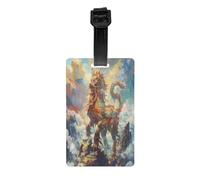 Etichette per bagagli da viaggio per valigie etichette per borse, design a stampa completa, facili da identificare, perfette per valigie Bestia di buon auspicio