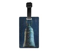 Etichette per bagagli da viaggio per valigie etichette per borse, design a stampa completa, facili da identificare, perfette per valigie con campana in rame