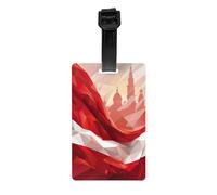 Etichette per bagagli da viaggio per valigie etichette per borse, design a stampa completa, facili da identificare, perfette per valigie bandiera della Polonia